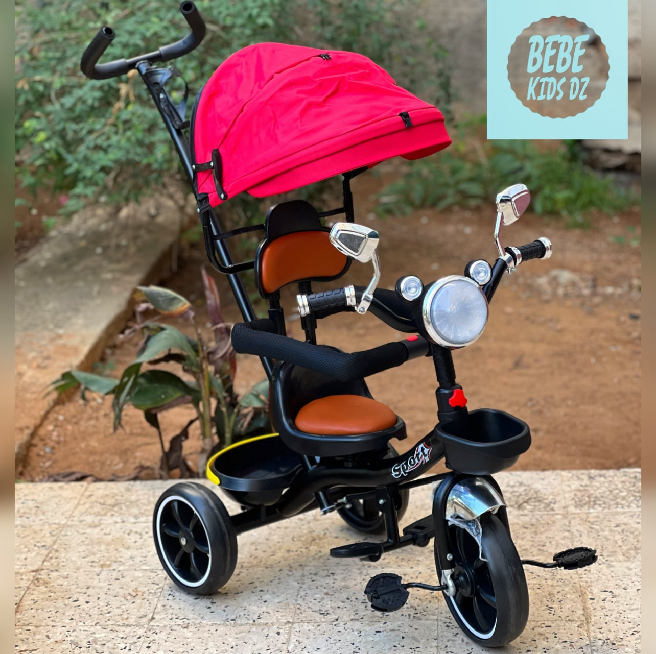 Vélo bébé Tricycle poussette musical