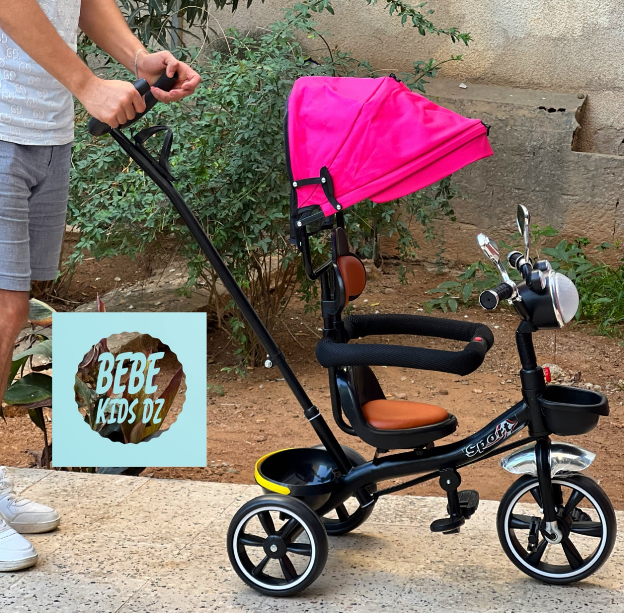 Vélo bébé Tricycle poussette musical