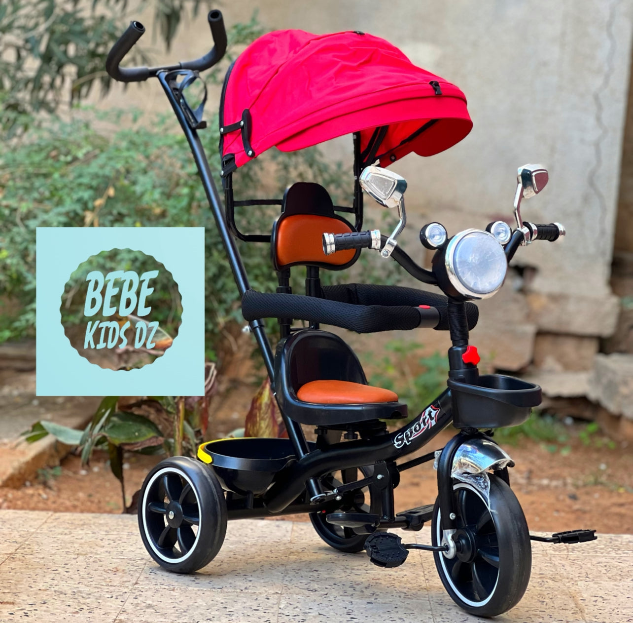 Vélo bébé Tricycle poussette musical