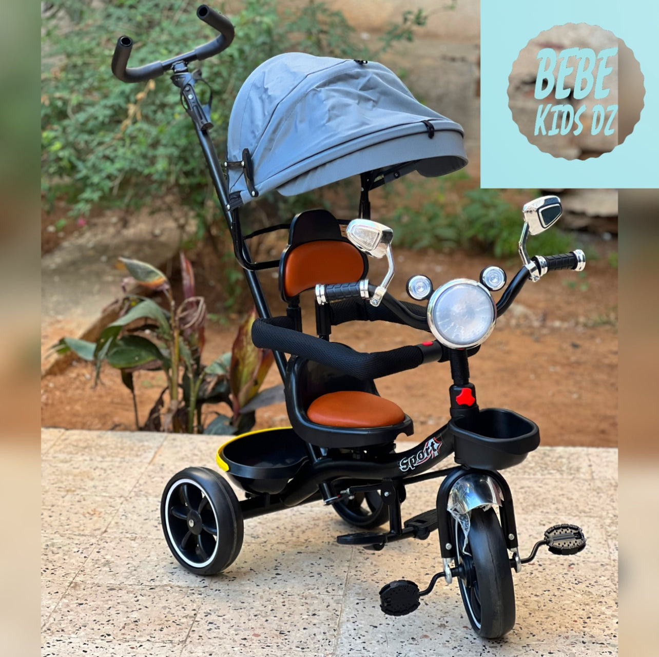 Vélo bébé Tricycle poussette musical