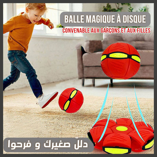 كرة محمولة سحرية للأطفال مضيئة و متحولة إلى قرص BALLE MAGIQUE À DISQUE AVEC LUMIÈRE LED