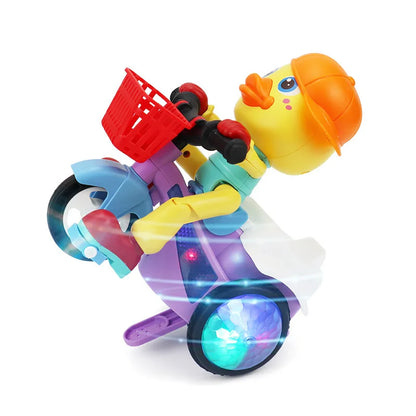 لعبة دراجة ثلاثية العجلات البهلوانية للأطفال 360 درجة دوران موسيقى بمصابيح كهربائية : Jouet de tricycle acrobatique pour enfants avec rotation à 360 degrés, musique et lumières électriques NO.0827